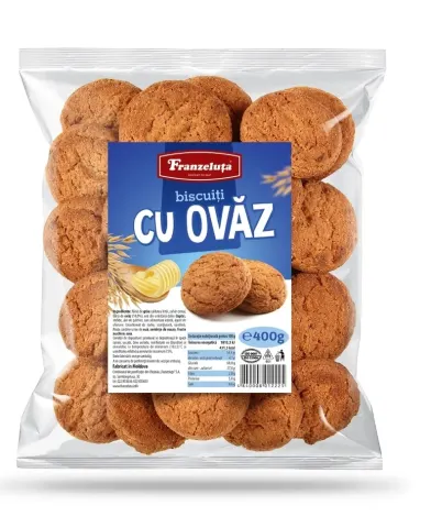 Biscuiţi ,,De ovăz “ 0,4 kg  (31339) Franzeluta