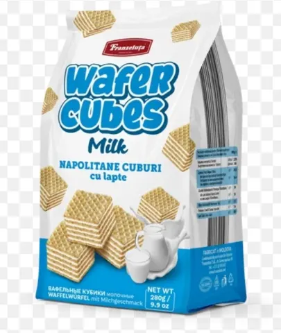 NAPOLITANE CUBURI CU LAPTE 0.28 kg Franzeluta
