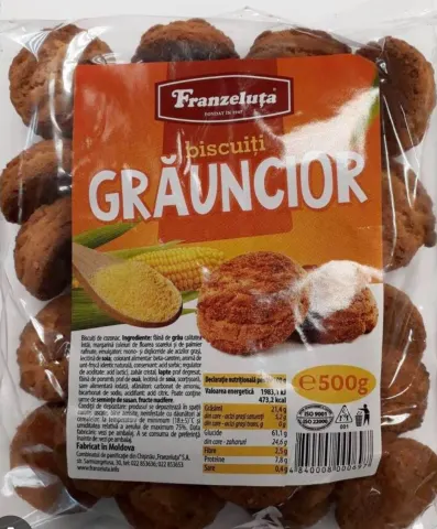 Biscuiţi ,, Grăuncior “  0,5 kg Franzeluta
